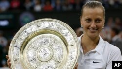 Ngôi sao quần vợt hai lần thắng giải Wimbledon Petra Kvitova.