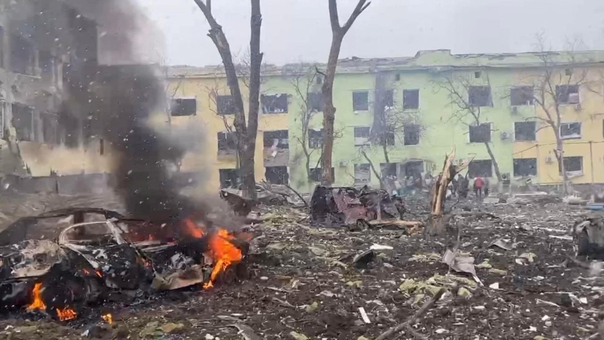 El hospital infantil Mariúpol destruido por los bombardeos