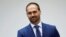 FILE - Brazilian Federal Deputy Eduardo Bolsonaro attends an International Seminar of Brazilian Foreign Policy in Brasilia, Brazil, Nov. 21, 2019.