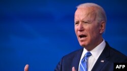 Biden delivers remarks at The Queen theater in Wilmington, Delaware on January 14, 2021