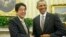 Japanski premijer Šinzo Abe i predsednik Barak Obama tokom susreta u Beloj kući
