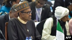 Nigerian President Muhammadu Buhari takes part in the High level meeting during the the TICAD (Tokyo International Conference on African Development) conference in Nairobi, Aug. 28, 2016.