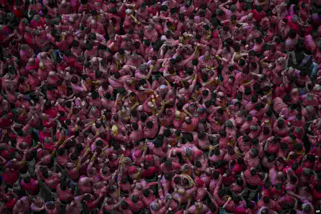 Spain Catalonia Human Tower