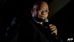 Le président Jacob Zuma donne un discours au Cap, le 6 février 2018.