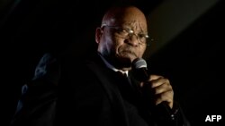 Le président Jacob Zuma donne un discours au Cap, le 6 février 2018.