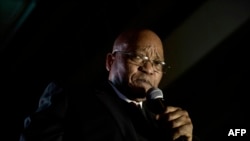 Le président Jacob Zuma donne un discours au Cap, le 6 février 2018.