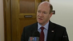 U.S. Senator Christopher Coons speaks about the threat of terrorism in Africa