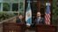 El enviado de Estados Unidos Ricardo Zúñiga brinda conferencia de prensa al concluir reuniones en Guatemala, el martes 6 de abril.