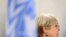 La Alta Comisionada de las Naciones Unidas para los Derechos Humanos, Michelle Bachelet, pronuncia su discurso en la apertura de una sesión del Consejo de Derechos Humanos de la ONU en Ginebra, el 13 de septiembre de 2021.