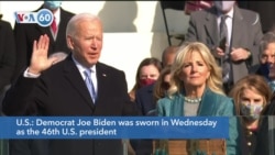 VOA60 Addunyaa - Joe Biden sworn in as the 46th U.S. president