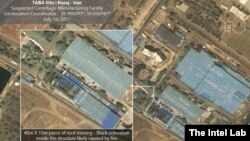 지난 7월 이란 카라즈의 핵시설을 촬영한 위성사진.