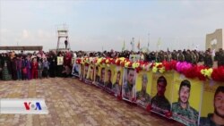 مەراسیمێک بۆ بەخاکسپاردنی 15 شەڕڤانی هێزەکانی سوریای دیموکرات