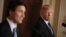 FILE - U.S. President Donald Trump, right, listens to Canadian Prime Minister Justin Trudeau during a joint news conference at the White House in Washington, Feb. 13, 2017. 