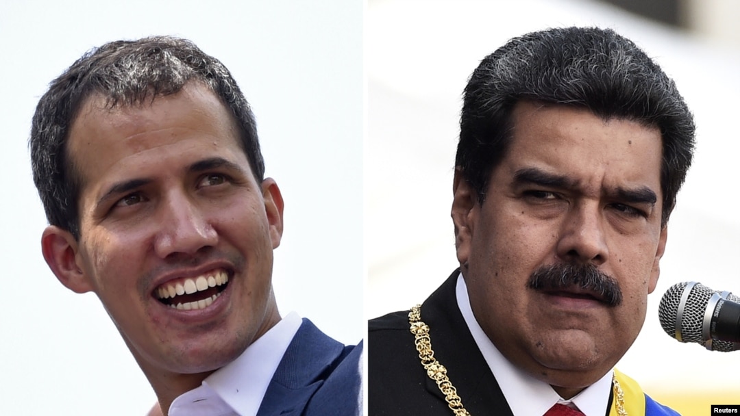 Lider opozicije u Venecueli Huan Gvaido i Nikolas Maduro, predsednik Venecuele