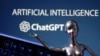 FILE PHOTO: Illustration shows ChatGPT logo and AI Artificial Intelligence words