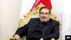 Secretary of Iran's Supreme National Security Council Ali Shamkhani, attends a meeting in Tehran, Jan. 17, 2017. 