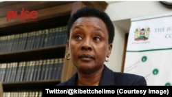 La vice-présidente de la Cour suprême kényane, Philomena Mwilu, 20 septembre 2017. (Twitter/@kibettchelimo)