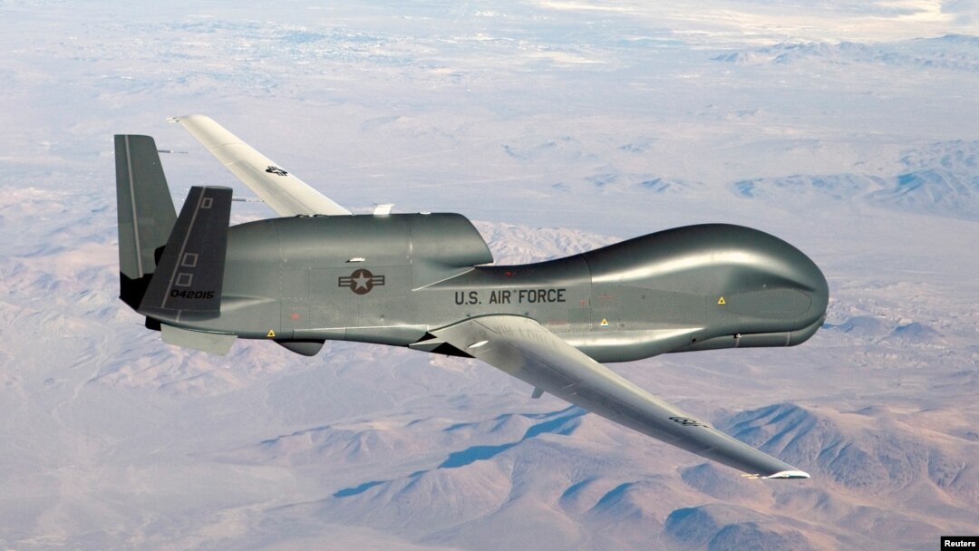 Tư liệu: Ảnh máy bay không người lái RQ-4 Global Hawk của Mỹ (US Air Force/Bobbi Zapka/Handout/Files via REUTERS) 