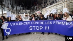 Marche de protestation pour condamner la violence contre les femmes et les filles, le 23 novembre 2019 à Marseille en France (AFP)