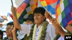 ARCHIVO - El expresidente boliviano Evo Morales participa en un mitin del partido MAS en Cochabamba, Bolivia, el 18 de diciembre de 2024.