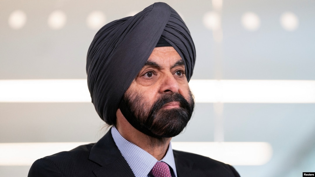 World Bank President Ajay Banga looks on during an interview with Reuters in Washington, October 15, 2024.