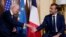 美国总统拜登和法国总统马克龙在罗马会晤（2021年10月29日）