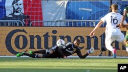 Clément Diop, gardien sénégalais des L.A Galaxy, USA, le 12 mars 2017.
