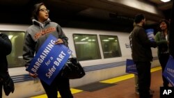 Sindicatos no logran acuerdo salarial con la administración de Bay Area Rapid Transit. 