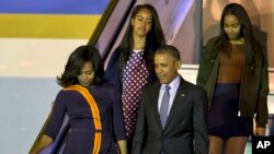 奧巴馬總統夫婦星期三抵達阿根廷訪問。