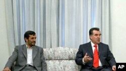 د تاجکستان صدر امام علي رحمانو او د ایران صدر محمود احمدي نژاد
