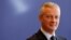 Le ministre des finances Bruno le Maire lors d'une conférence de presse à Bercy, Paris, le 14 septembre 2017.