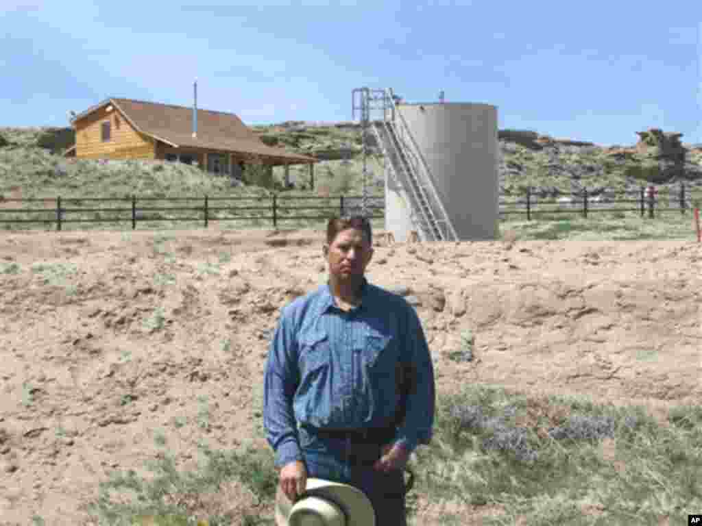 Wyoming farmer John Fenton gets preliminary results from a U.S. EPA study that links his contaminated water with chemicials used to extract gas from a nearby well. (AP)