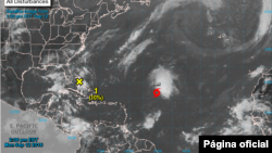 El sistema está al sureste de las Bermudas.