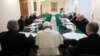 Pope Francis meets with advisers at the Vatican, Feb. 13, 2017.