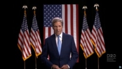 John Kerry speaking at the Democratic National Convention held in Milwaukee, Aug. 18, 2020.