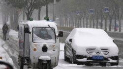 中國北部暴風雪嚴重影響交通 學校被迫停課