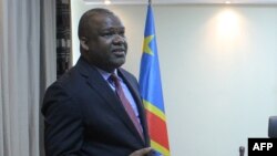 Le président du Comité national indépendant des élections congolaises (Ceni) Corneille Nangaa dans son bureau à Kinshasa le 4 avril 2018.