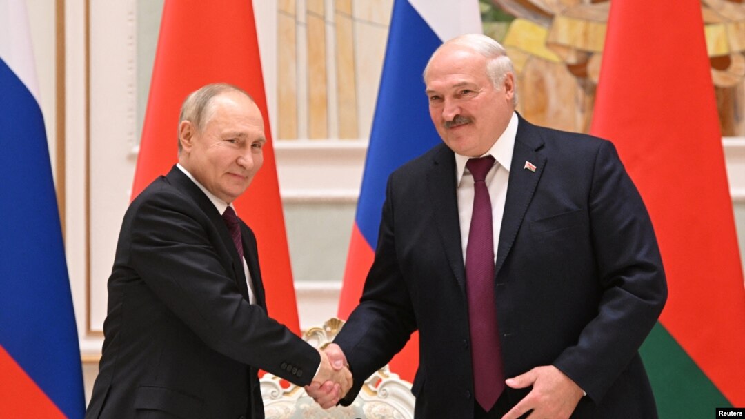 Владимир Путин и Александр Лукашенко в Минске