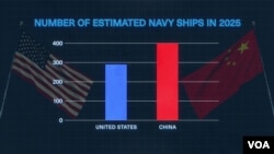 Number of estimated navy ships in 2025