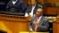 Newly-elected President of South Africa Cyril Ramaphosa addresses lawmakers in parliament, in Cape Town, South Africa, Feb. 15, 2018. 