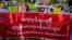 Myanmar medical workers strike 