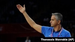 Igor Kokoškov prošlog leta u Istanbulu, dok je predvodio Sloveniju do zlatne medalje na Eurobasketu