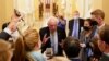 FILE - Senator Bernie Sanders (I-VT) speaks to reporters at the U.S. Capitol building on Capitol Hill in Washington, Sept. 30, 2021.