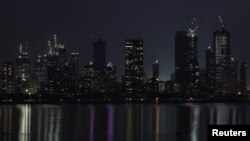 FILE - A general view of Mumbai's central financial district, India, Nov. 22, 2017. 