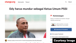 Petisi "Edy Harus Mundur" mencapai kemenangan setelah didukung 135 ribu orang. Petisi ini dibuat sejak Edy terpilih menjadi Gubernur Sumatera Utara pertengahan 2018.