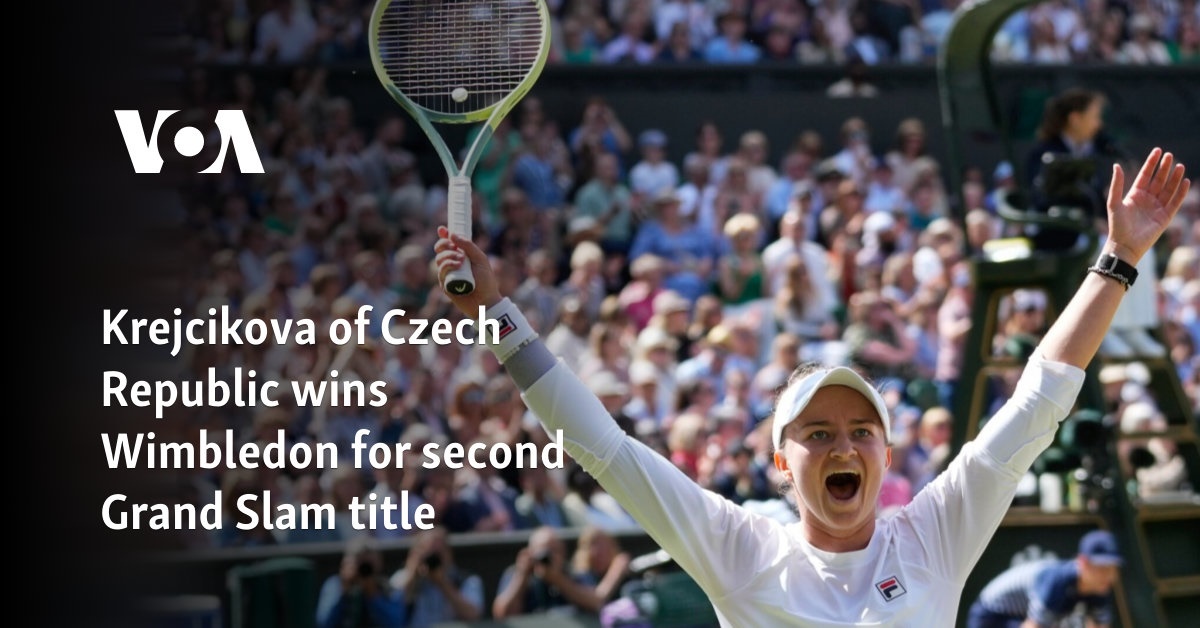 Češka Kryškovová vyhrává Wimbledon pro svůj druhý grandslamový titul