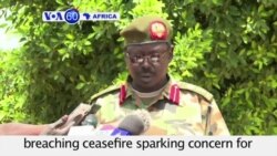 VOA60 Africa - South Sudan: Army accuses rebels of breaching ceasefire - August 31, 2015