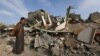 Aftermath of Israeli strikes on house, in Khan Younis