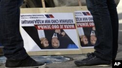 Protesti u Beogradu protiv susreta predsednika Srbije Tomislava Nikolića i predsednice Kosova Atifete Jahjaga