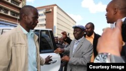 Morgan Tsvangirai and members of the MDC-T